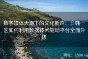 数字媒体大潮下的文化新声：日韩一区如何利用数据技术驱动平台全面升级