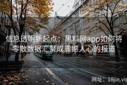 信息透明新起点：黑料网app如何将零散数据汇聚成震撼人心的报道