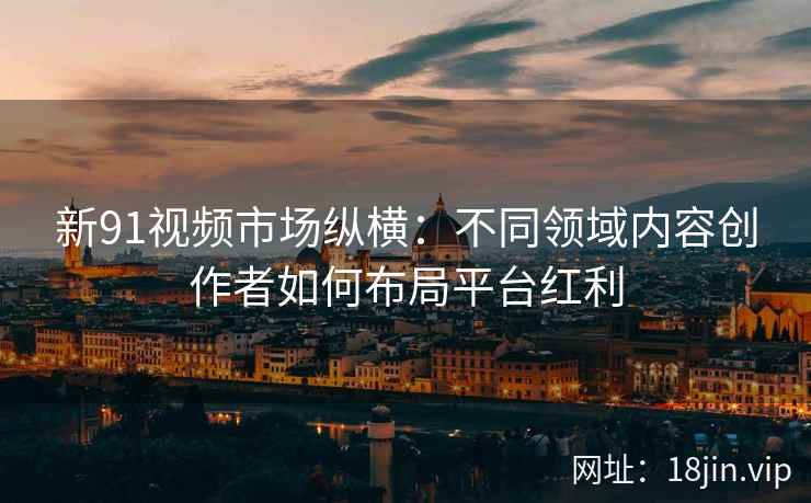 新91视频市场纵横：不同领域内容创作者如何布局平台红利