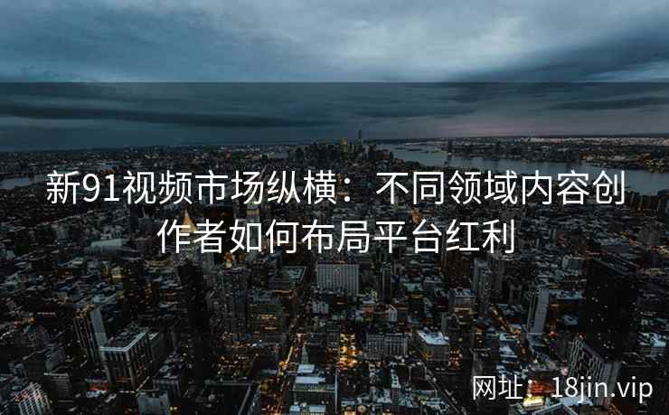 新91视频市场纵横：不同领域内容创作者如何布局平台红利