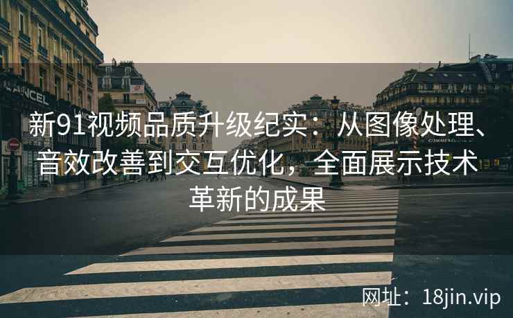 新91视频品质升级纪实：从图像处理、音效改善到交互优化，全面展示技术革新的成果