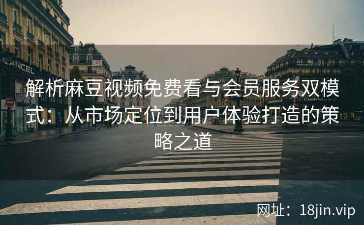 解析麻豆视频免费看与会员服务双模式：从市场定位到用户体验打造的策略之道